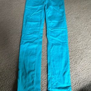 Celebrity pink size 14, bright turquoise, blue, loose, fit pants